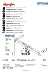 Westfalia Monoflex Nordic 13.4259 Notice De Montage Et D'utilisation