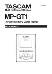 Tascam MP-GT1 Mode D'emploi
