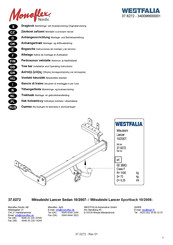 Westfalia 37.0272 Notice De Montage Et D'utilisation