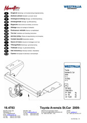 Westfalia Monoflex Nordic 16.4783 Notice De Montage Et D'utilisation