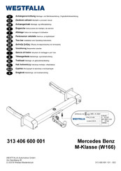 Westfalia 313 406 600 001 Notice De Montage Et D'utilisation