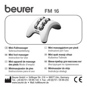 Beurer FM 16 Mode D'emploi