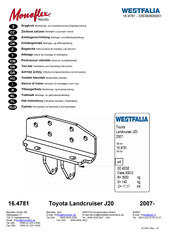Westfalia Monoflex Nordic 16.4781 Notice De Montage Et D'utilisation