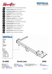 Westfalia Monoflex Nordic 35.4596 Notice De Montage Et D'utilisation