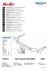 Westfalia 314342600001 Notice De Montage Et D'utilisation