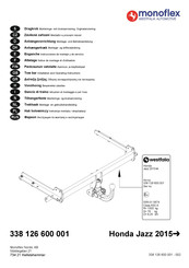 Westfalia Monoflex 338 126 600 001 Notice De Montage Et D'utilisation