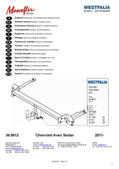 Westfalia 342187600001 Notice De Montage Et D'utilisation