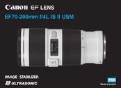 Canon EF70-200mm f/4L IS USM Mode D'emploi