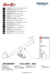 Westfalia 320102600001 Notice De Montage Et D'utilisation