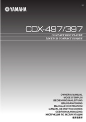 Yamaha CDX-397 Mode D'emploi