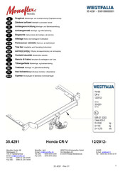 Westfalia Monoflex Nordic 35.4291 Notice De Montage Et D'utilisation