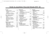 Chevrolet Orlando 2013 Guide Du Propriétaire