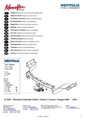 Westfalia 37.4255 Notice De Montage Et D'utilisation