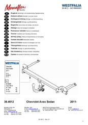 Westfalia Monoflex Nordic 36.4612 Notice De Montage Et D'utilisation