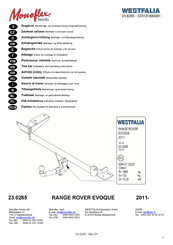 Westfalia 323101600001 Notice De Montage Et D'utilisation