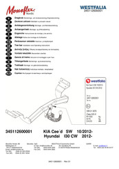 Westfalia 345112600001 Notice De Montage Et D'utilisation