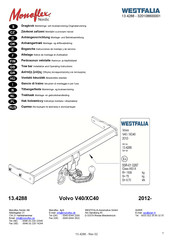 Westfalia Monoflex Nordic 13.4288 Notice De Montage Et D'utilisation