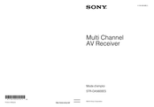 Sony STR-DA5600ES Mode D'emploi