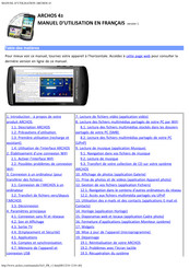 Archos 43 Manuel D'utilisation