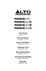 Alto Professional Radius 200H Guide D'utilisation