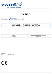 VWR VisiScope 400 Série IT415PH Manuel D'utilisation