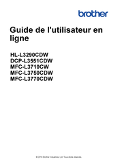 Brother MFC-L3710CW Guide De L'utilisateur