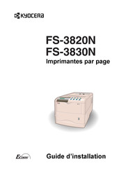 Kyocera FS-3820N Guide D'installation