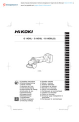 HIKOKI G 14DSL Mode D'emploi