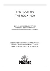 Magnat THE ROCK 400 Mode D'emploi