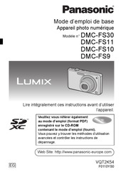 Panasonic LUMIX DMC-FS9 Mode D'emploi