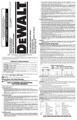 DeWalt DWE304 Guide D'utilisation