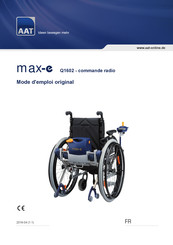 AAT max-e Q1602 Mode D'emploi Original