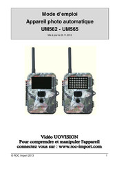 Uovision UM562 Mode D'emploi