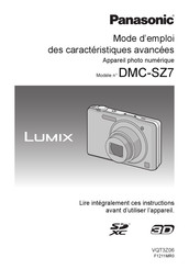 Panasonic Lumix DMC-SZ7 Mode D'emploi