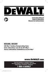 DeWalt DCS380 Guide D'utilisation