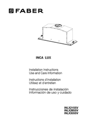 Faber INCA LUX INLX21SSV Instructions D'installation