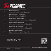 Akrapovic Sound Kit Instructions D'installation