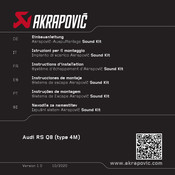 Akrapovic Audi RS Q8 4M Instructions D'installation
