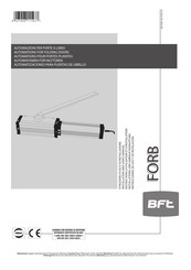 BFT FORB E Instructions D'utilisation Et D'installation