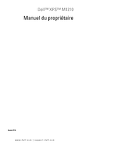 Dell XPS M1210 Manuel Du Propriétaire