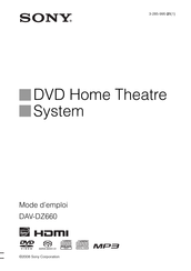 Sony DAV-DZ660 Mode D'emploi