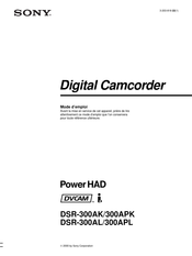 Sony DVCAM DSR-300APK Mode D'emploi
