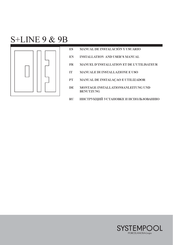 Porcelanosa SYSTEMPOOL S+LINE 9 Manuel D'installation Et De L'utilisateur