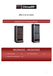 Climadiff PRO147XDZ Notice D'utilisation