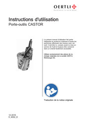 OERTLI CASTOR Instructions D'utilisation