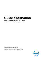 Dell UltraSharp U2417HJ Guide D'utilisation