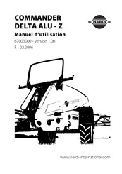 Hardi COMMANDER DELTA ALU - Z Manuel D'utilisation