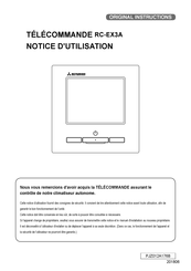 Mitsubishi Heavy Industries RC-EX3A Notice D'utilisation