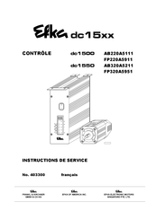 Efka dc 1500 Instructions De Service