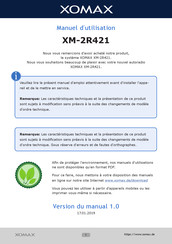 Xomax XM-2R421 Manuel D'utilisation